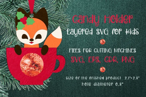 Fox in a Cup | Christmas Candy Holder