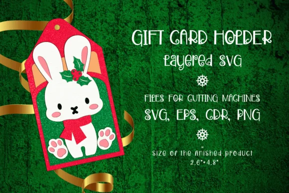 Christmas Bunny | Gift Card Holder