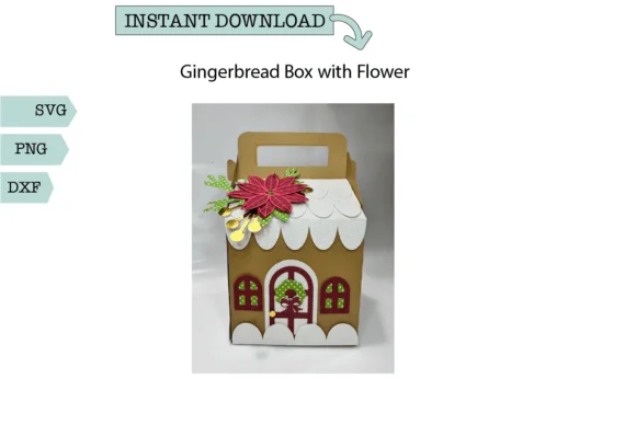 Christmas Treat Box- Gingerbread Box