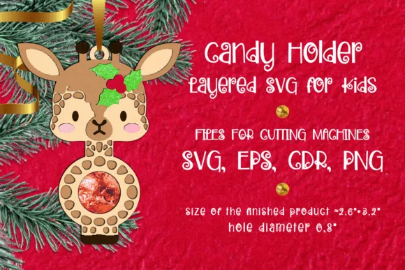 Baby Giraffe | Christmas Candy Holder