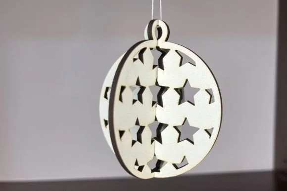 Christmas Bauble - Stars Pattern