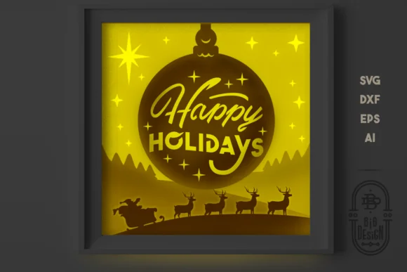 Christmas 3D Scene | 3D Happy Holidays