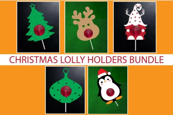 Christmas Lolly Holders Bundle SVG