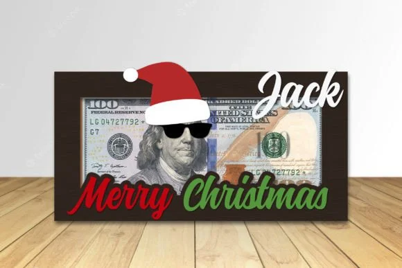 Christmas Money Holder - Money Frame
