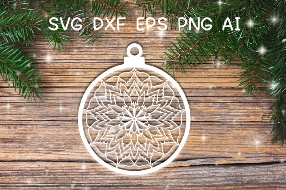 Christmas Ornament Ball Mandala