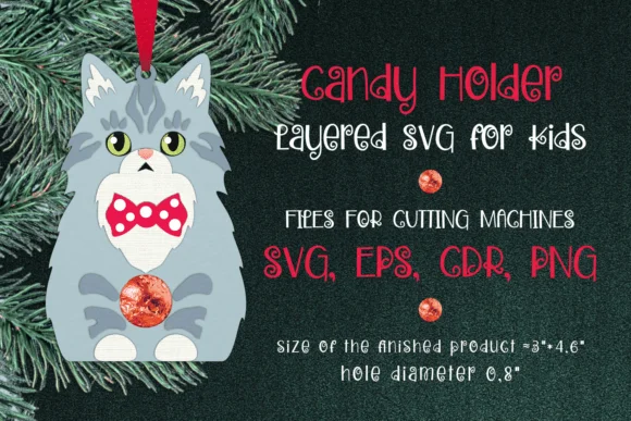 Norwegian Forest Cat Christmas Ornament
