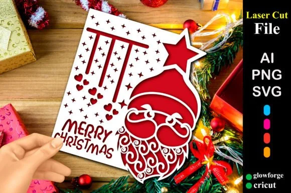 Merry Christmas Papercut Card