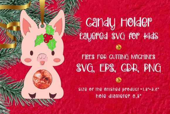 Baby Pig | Christmas Candy Holder