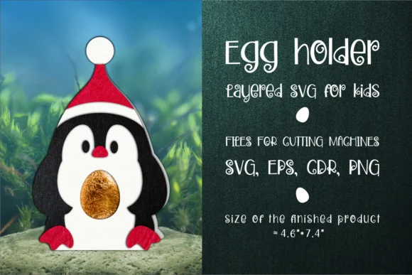 Penguin Christmas Chocolate Egg Holder