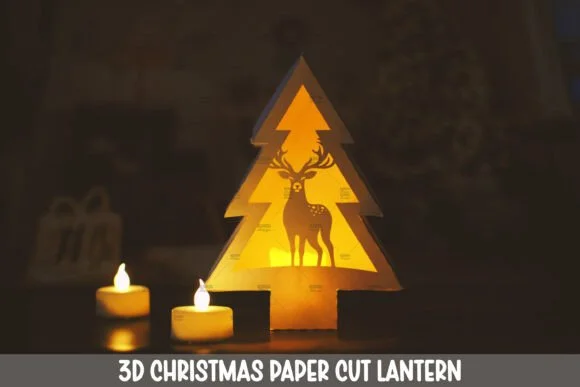 Christmas Tree Lantern SVG I Christmas