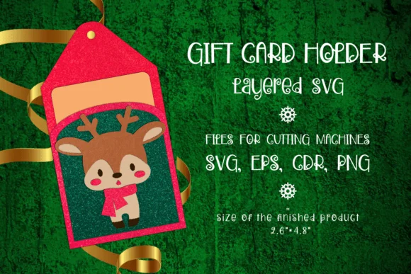 Christmas Deer | Gift Card Holder