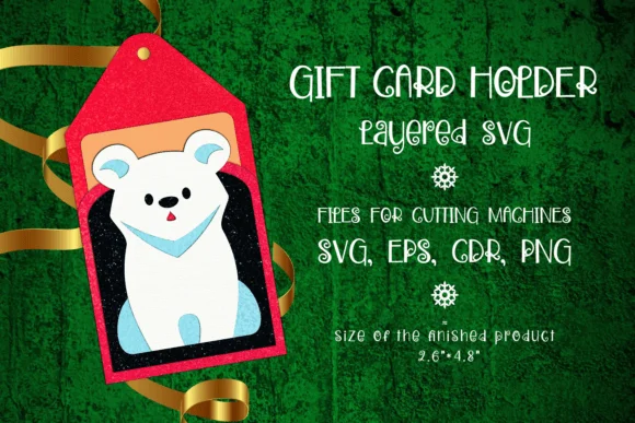 White Bear | Christmas Gift Card Holder