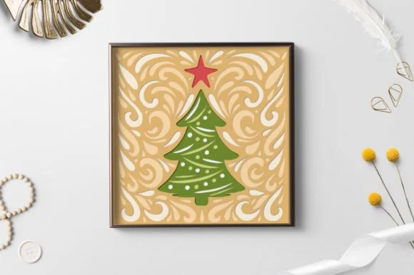 Christmas Layered Paper Cut / Christmas