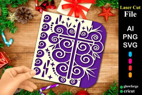Christmas Cross Papercut Card