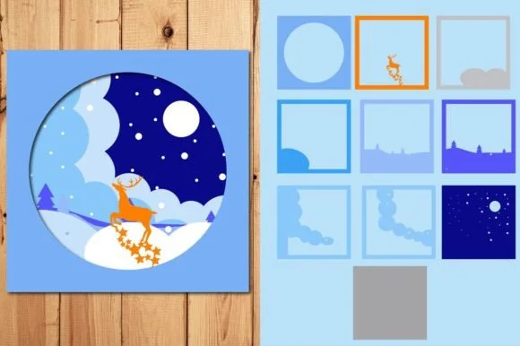 CHRISTMAS Laser Cutout Files Svg