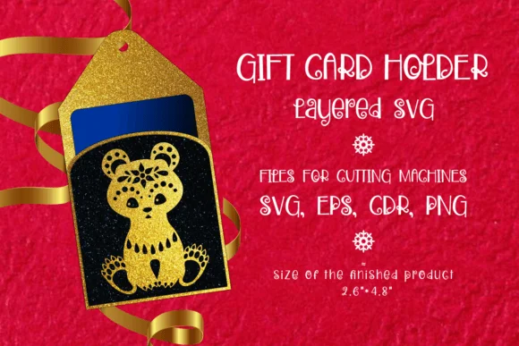 Cute Bear | Christmas Gift Card Holder