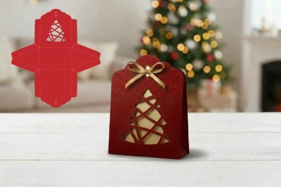 Christmas Gift Paper Bags Svg