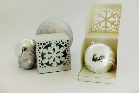 Christmas Ornaments Box SVG Files 2.5 in