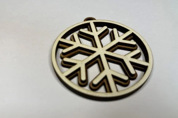 Layered Christmas Ornament - Snowflake