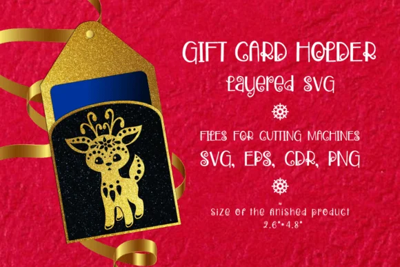 Cute Deer | Christmas Gift Card Holder