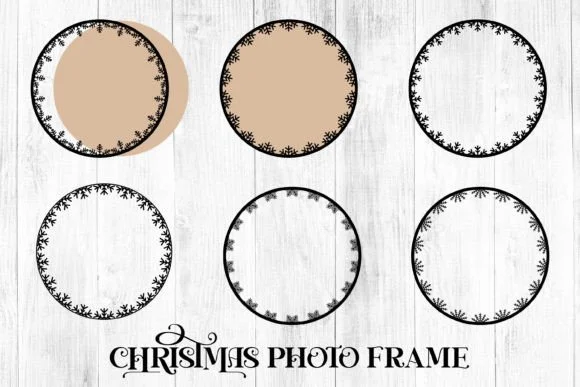 3D Christmas Photo Frame SVG