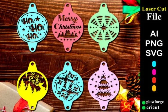 Simple Christmas Stencils Svg