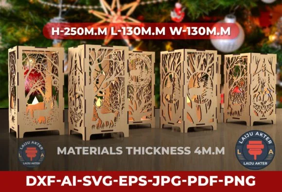 Christmas Candle Holder Gift Decorations