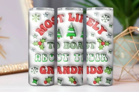 Christmas 3D SVG Inflated