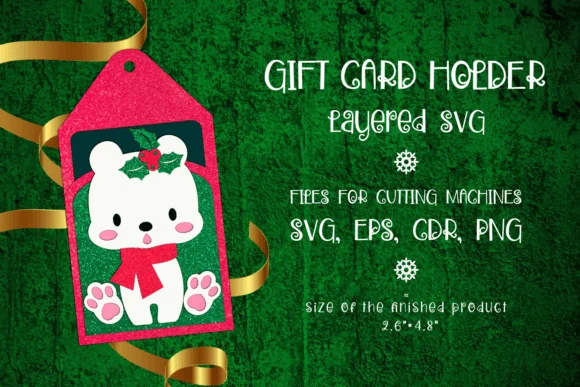 Polar Bear | Christmas Gift Card Holder