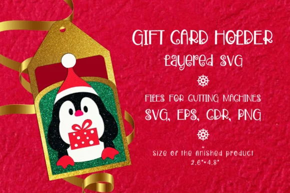 Christmas Penguin | Gift Card Holder