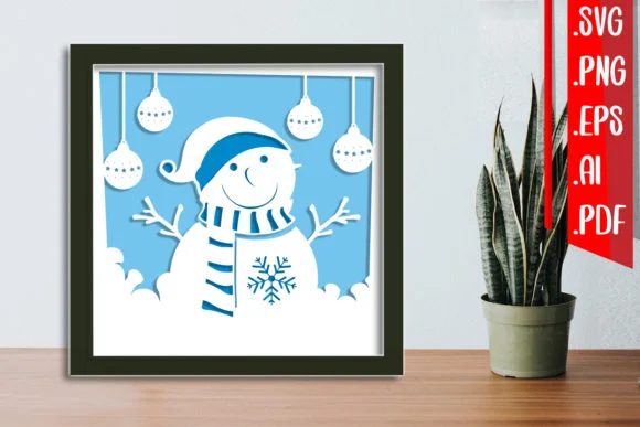 Christmas Layered Papercut 9 Svg Eps Png
