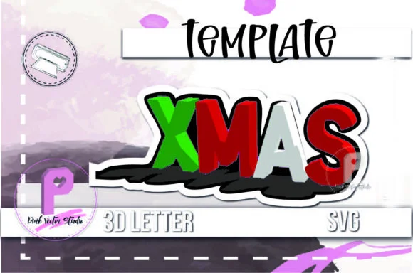 XMAS: 3D Letters Christmas